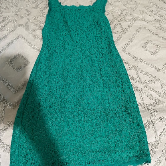 Adrianna papell teal/green lace cocktail dress - Picture 5 of 5